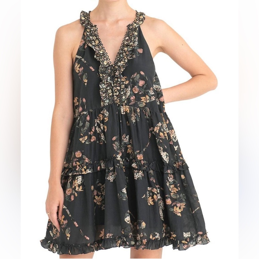 Supernatural By Secret Mission Isabel Black Floral Sleeveless Dress